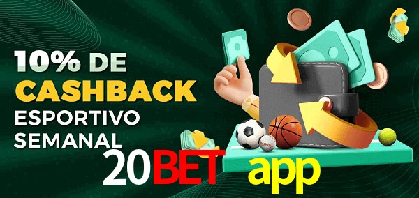 10% de bônus de cashback na 20bet app